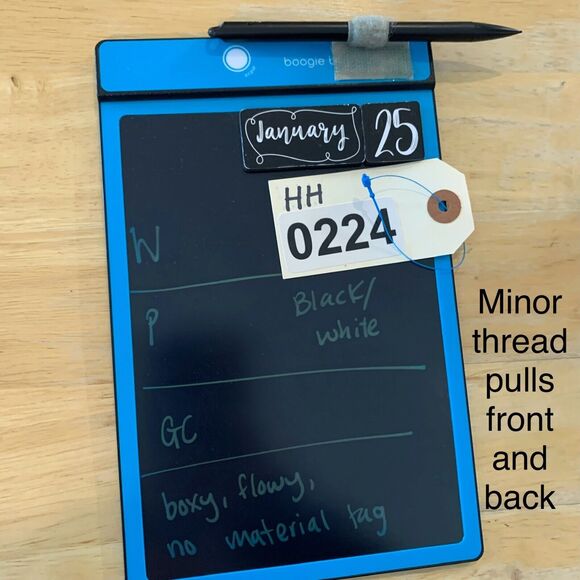 Vince Blouse Women XS Extra Small Black White Stripe Dolman V Neck Slouchy Tunic - Picture 12 of 13